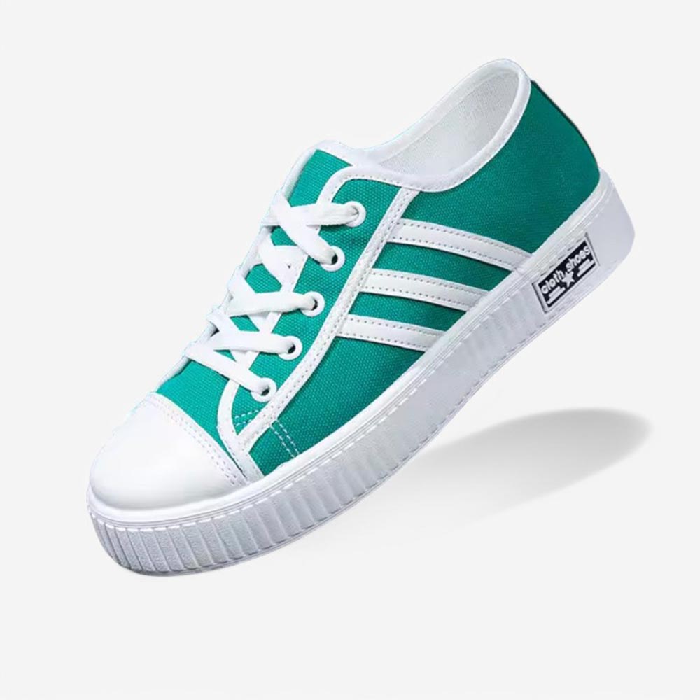 Green women's sneakers