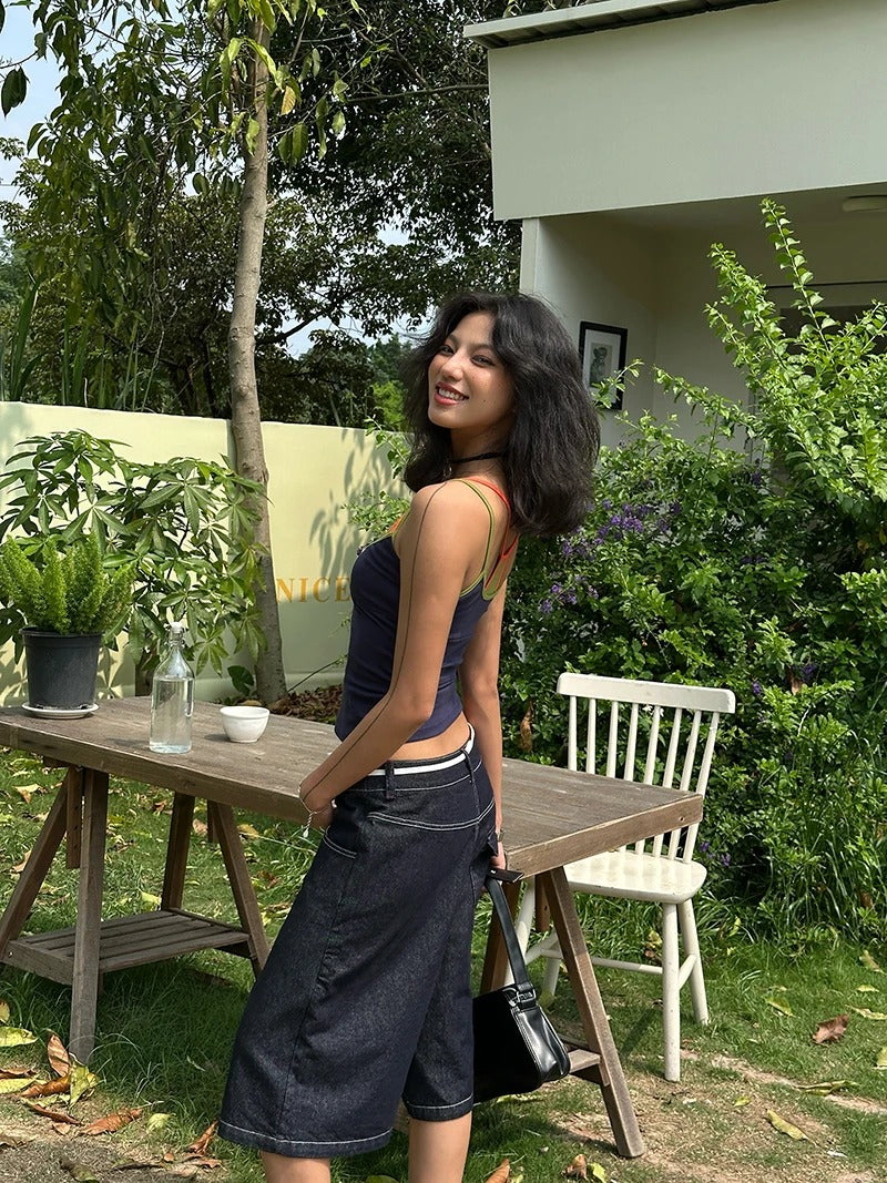 Body femme bleu marine