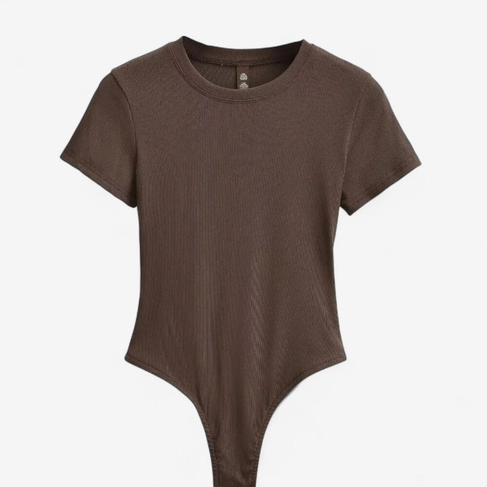 Body femme manche courte