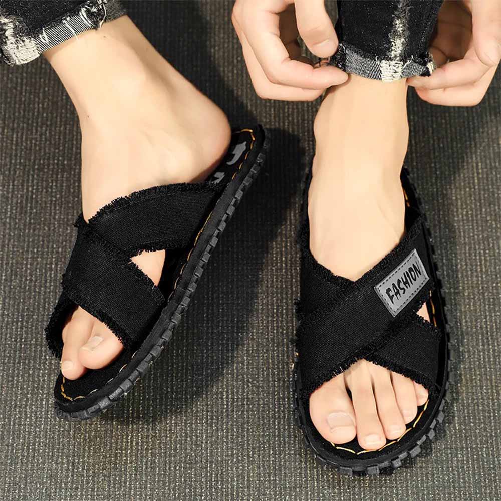 Men's fabric flip-flops