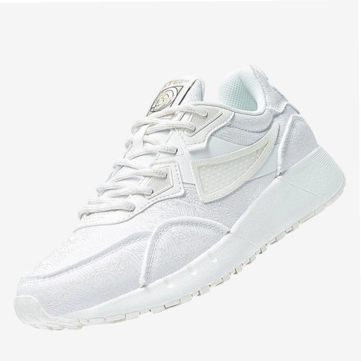 Basket blanche tissu femme