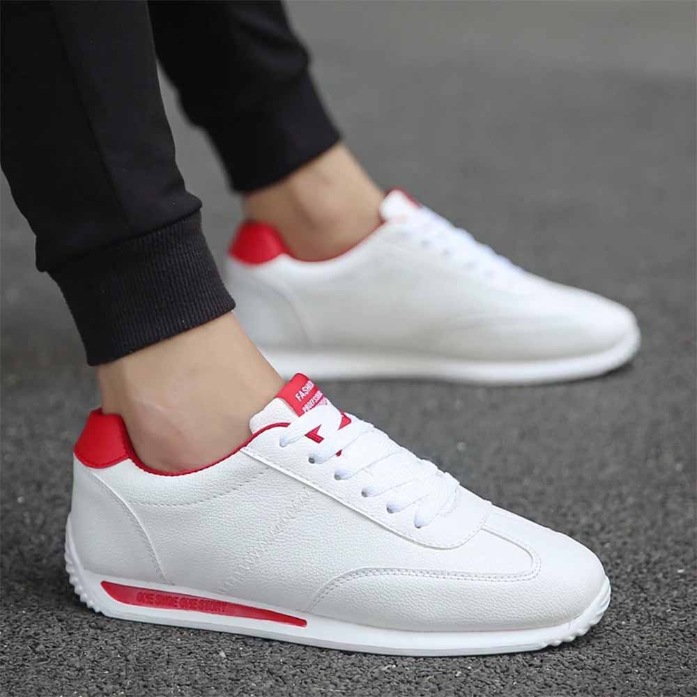 Basket blanche cuir homme