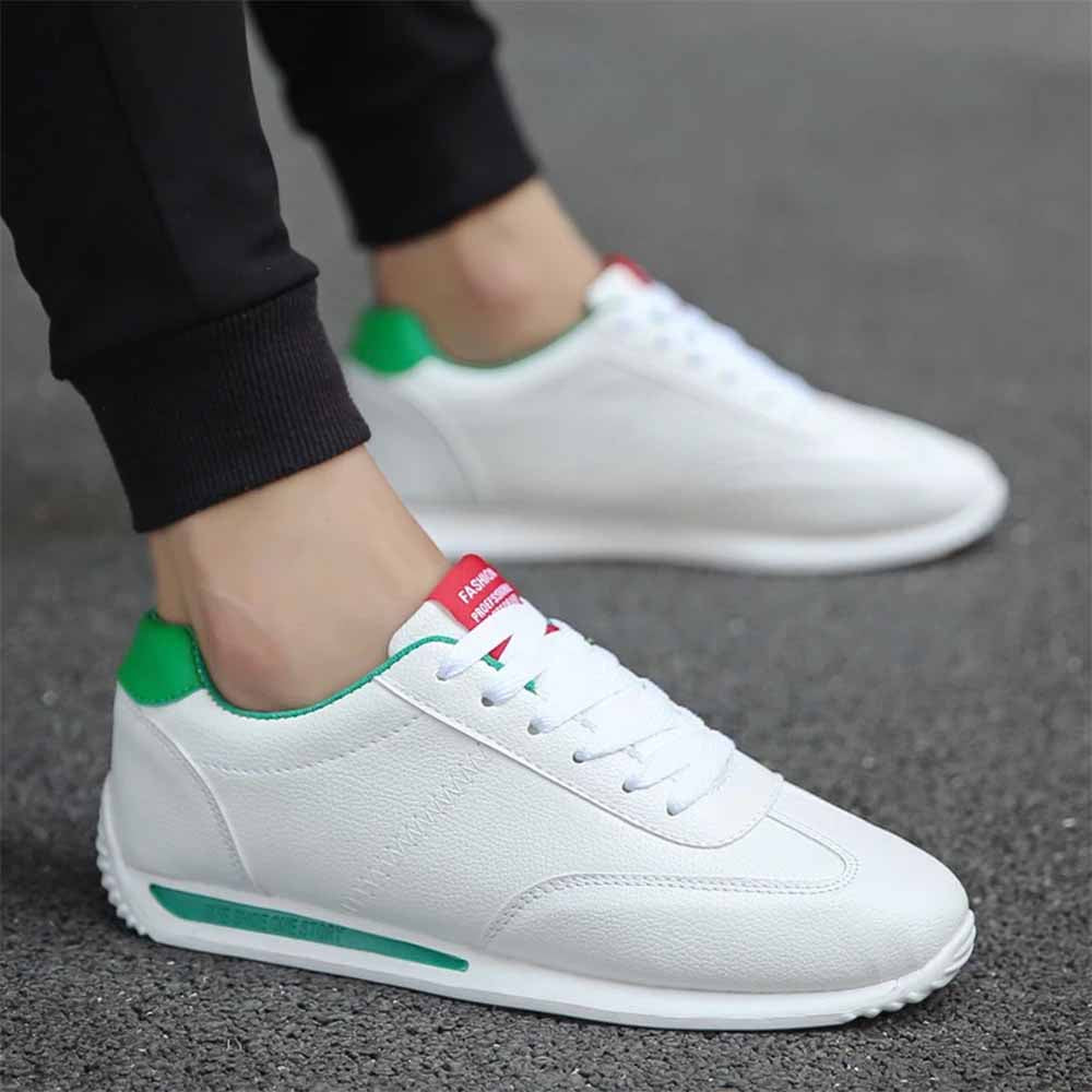 Basket blanche cuir homme