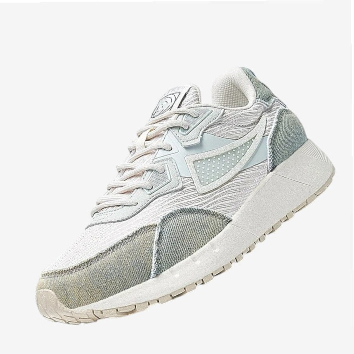 Basket blanche tissu femme