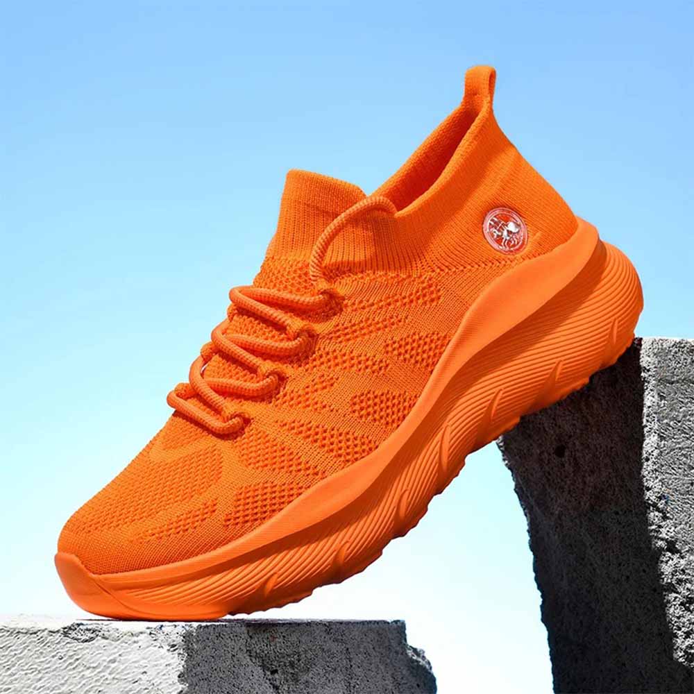 Basket homme orange