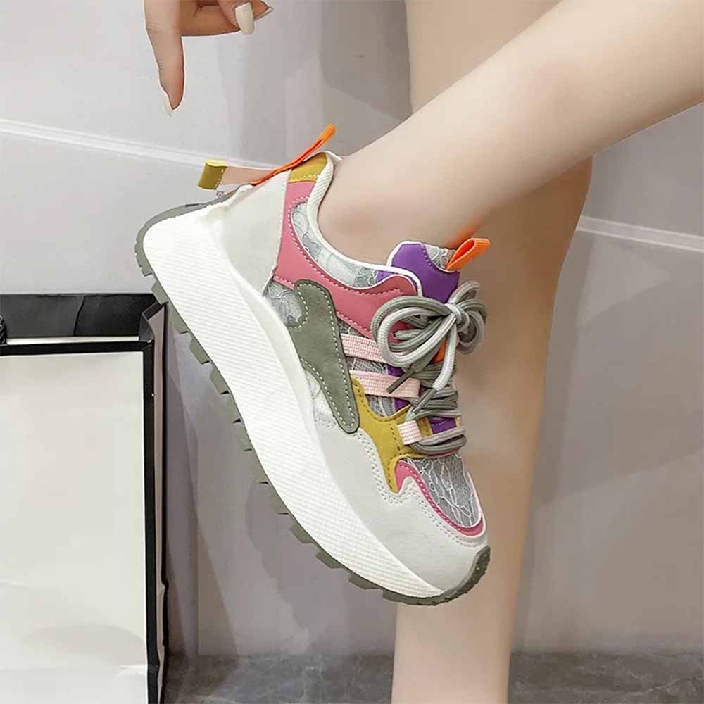 Baskets pour femmes multicolores