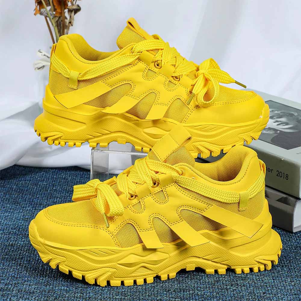 women's yellow sneakers