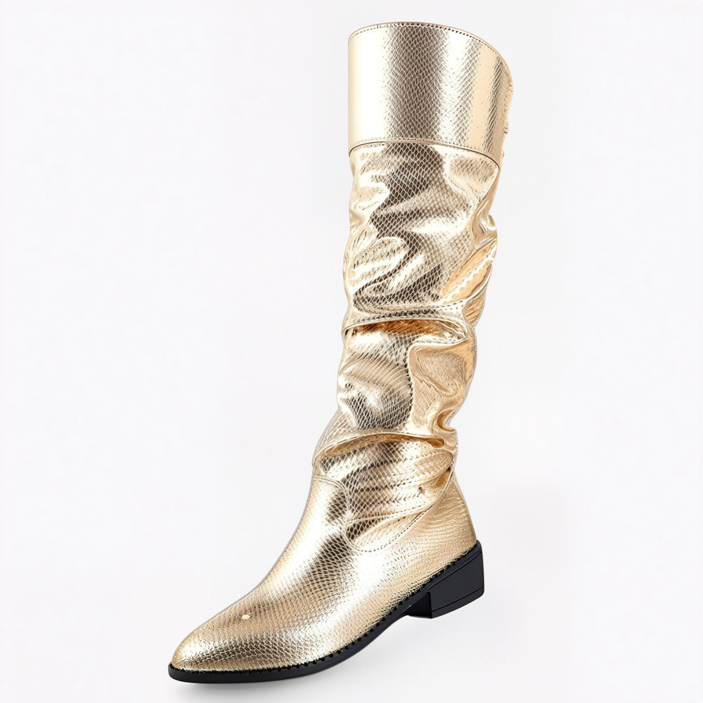 Bottine doré femme