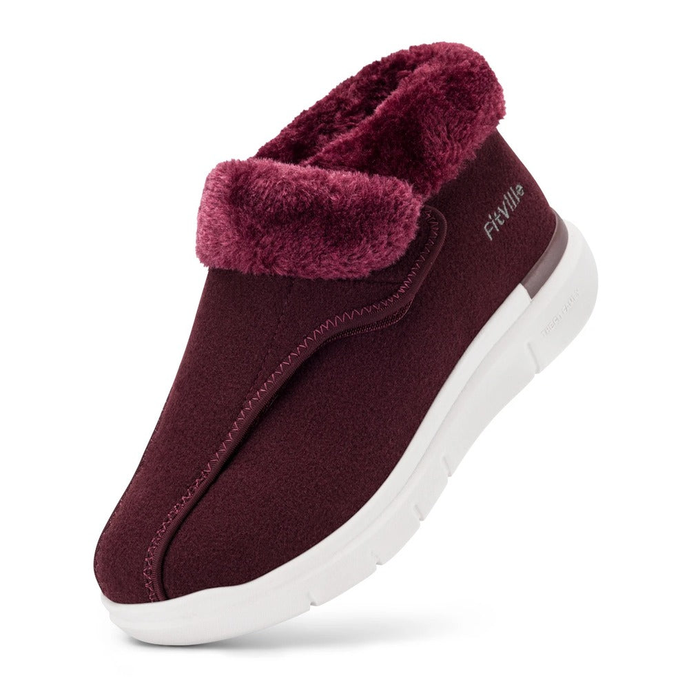 Bottines orthopédiques pour femme avec intérieur en moumoute