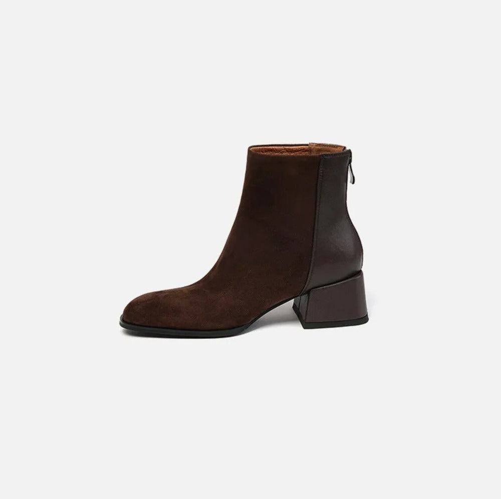 Bottines à petits talons pour femme