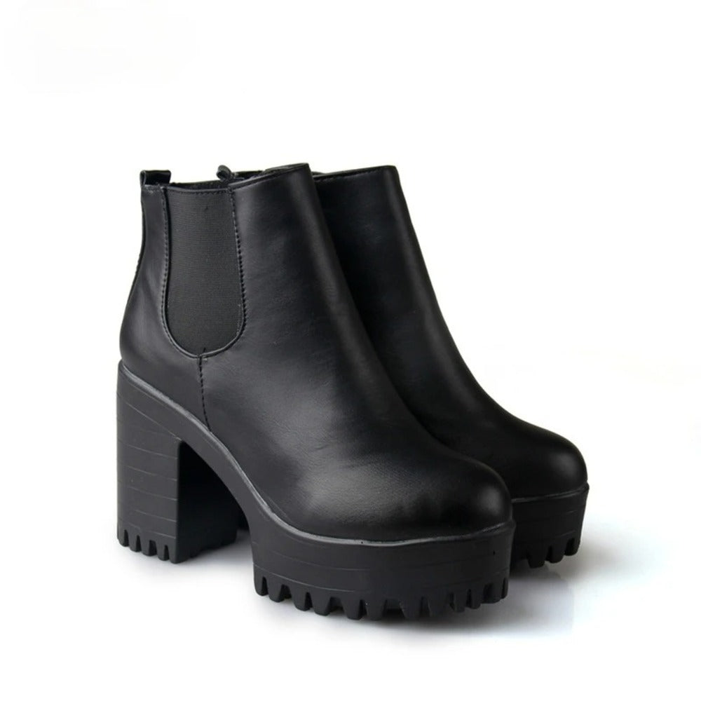 Bottine semelle epaisse femme