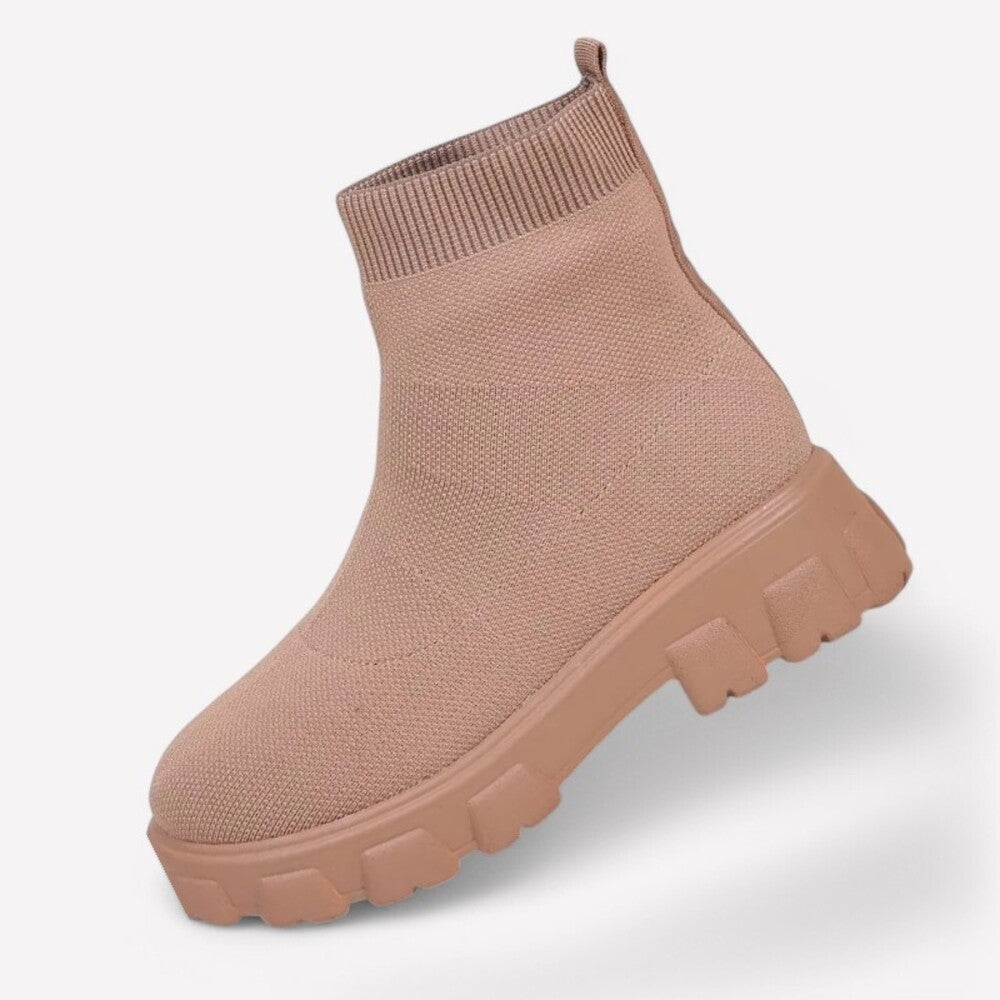 Bottines femme à enfiler avec élastiques