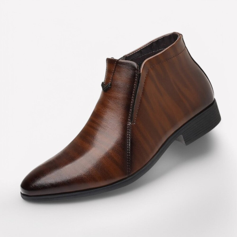 Ankle boots with front closure