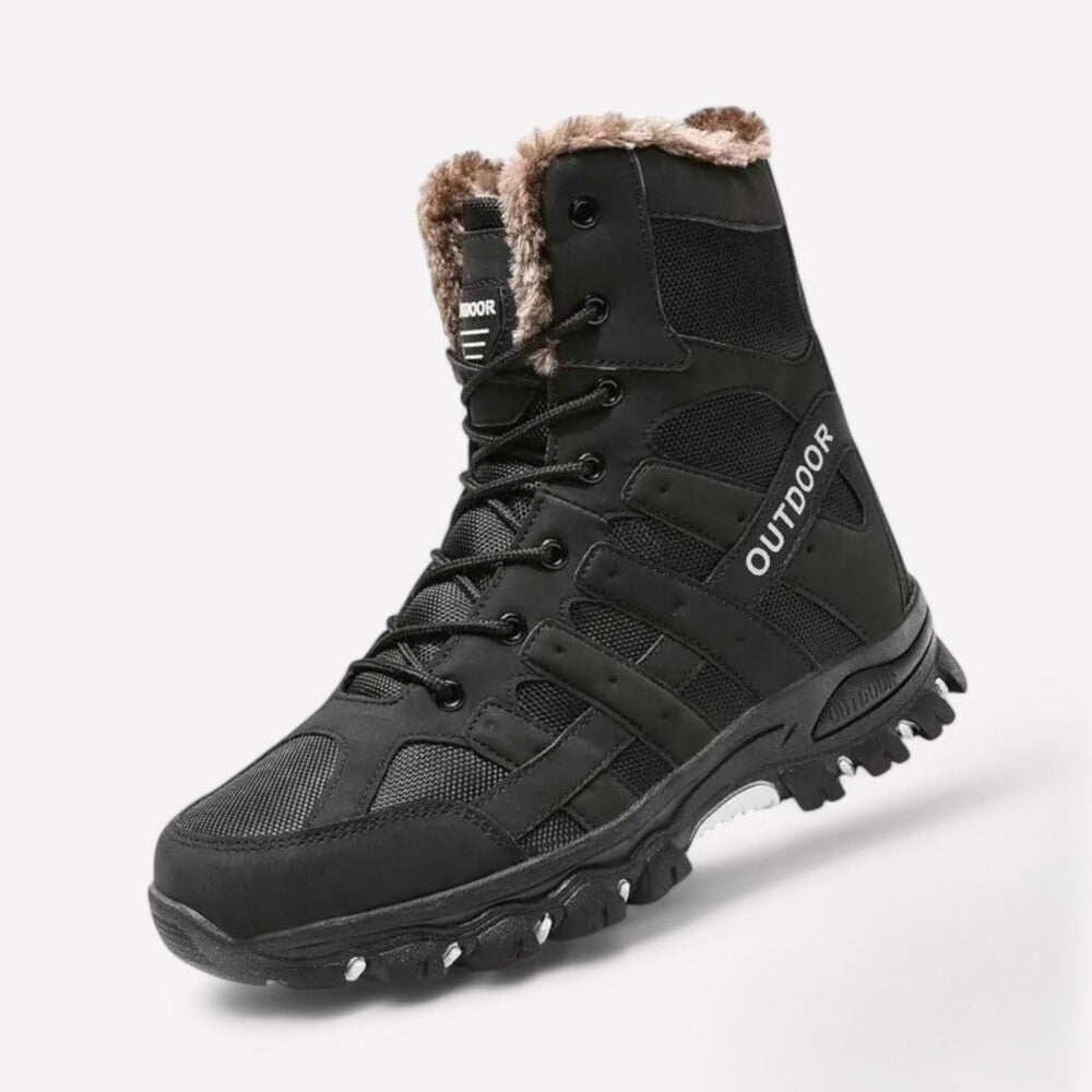 Bottines homme pour neige intérieur chaud et rembourré