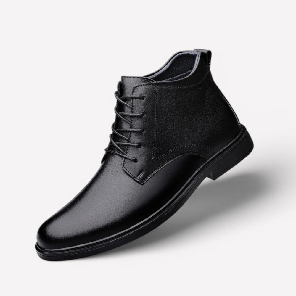 Bottine montante orthopédique noire