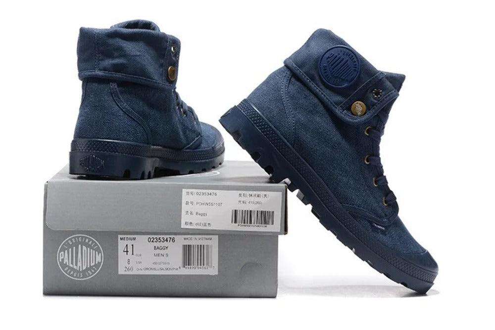 Bottines homme bleu marine