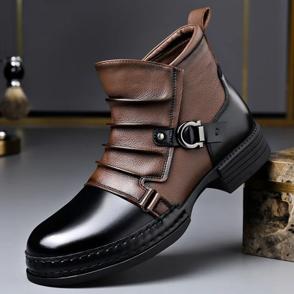 Men's burgundy ankle boots