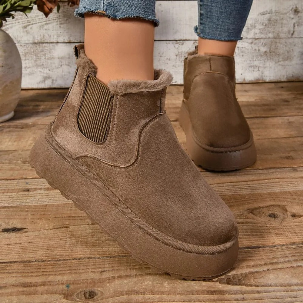 Women's warm padded ankle boots