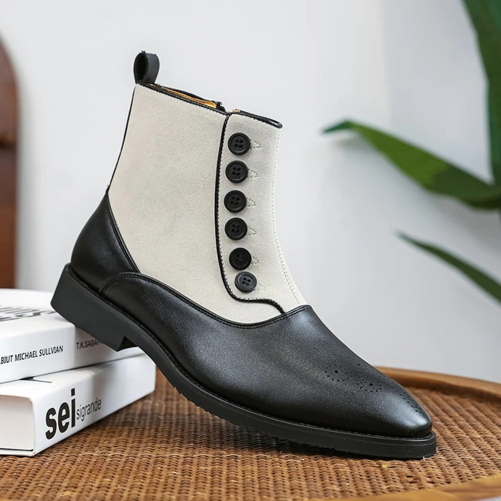 Bottines en cuir verni