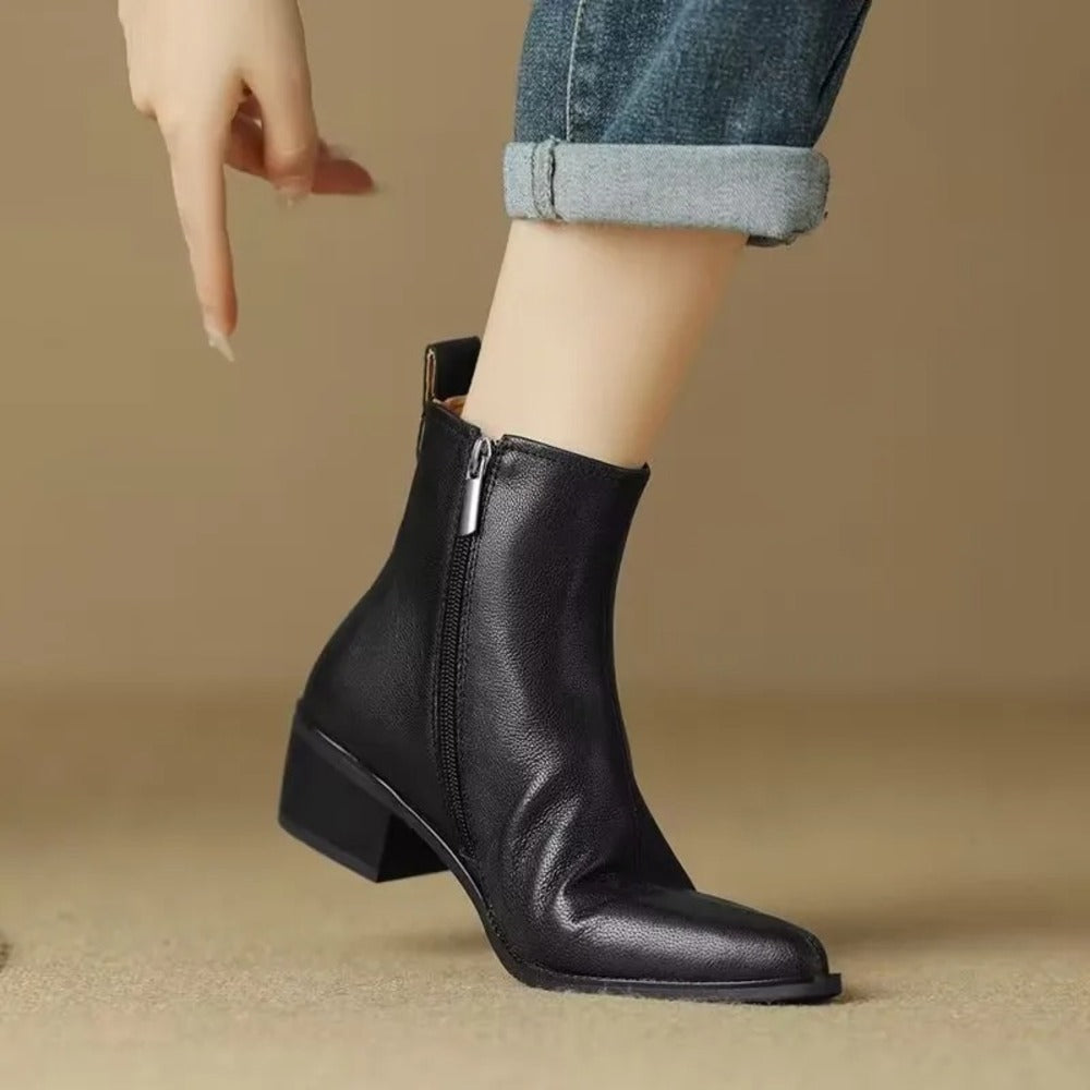 Bottines taupe pour femme