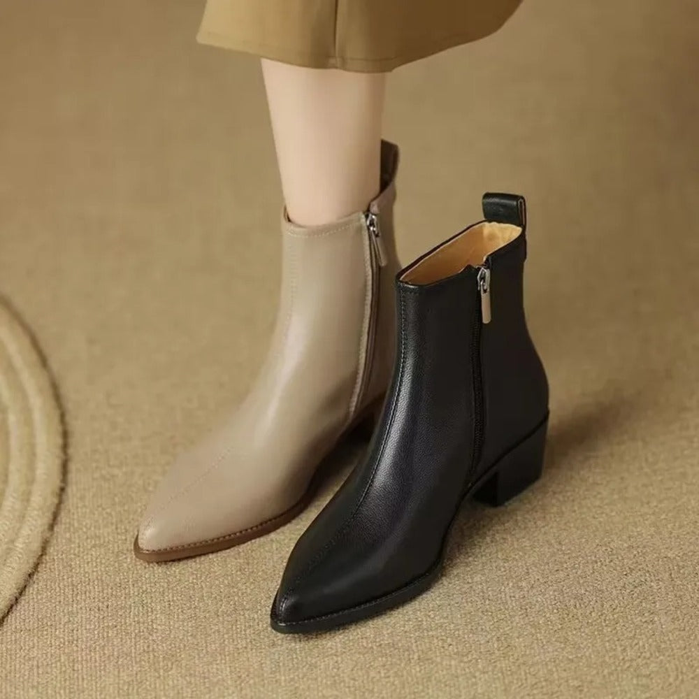 Bottines taupe pour femme