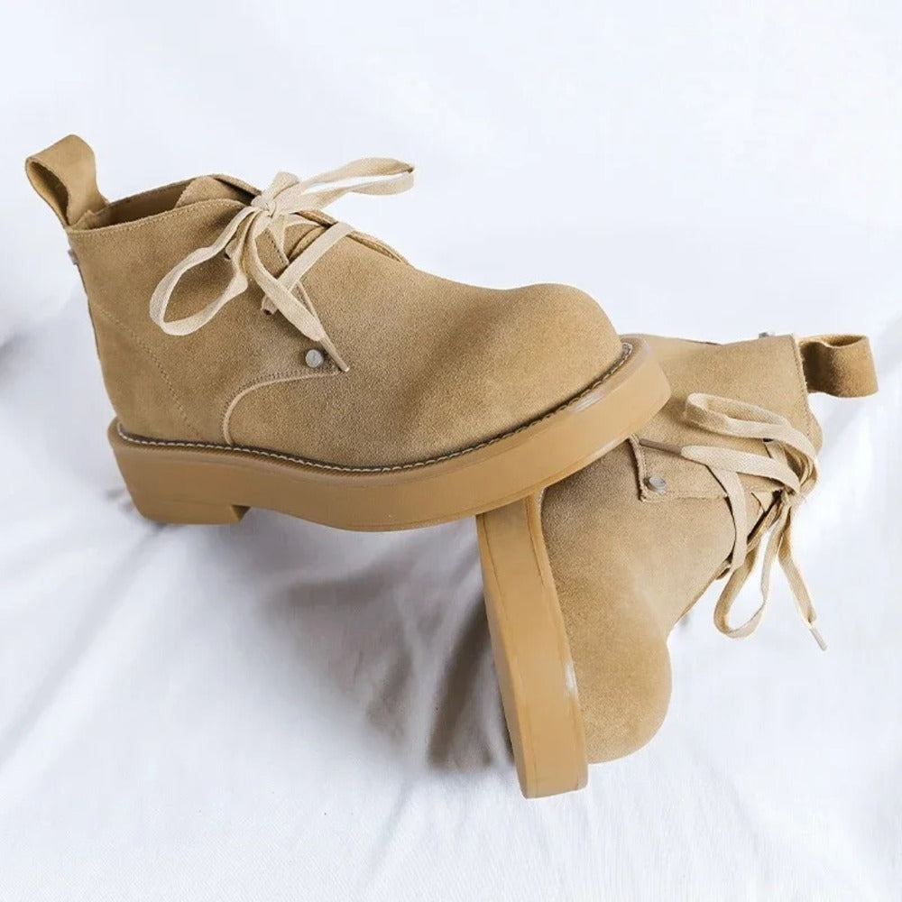 Bottines en nubuck pour homme