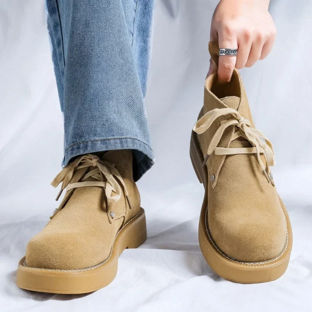 Bottines en nubuck pour homme