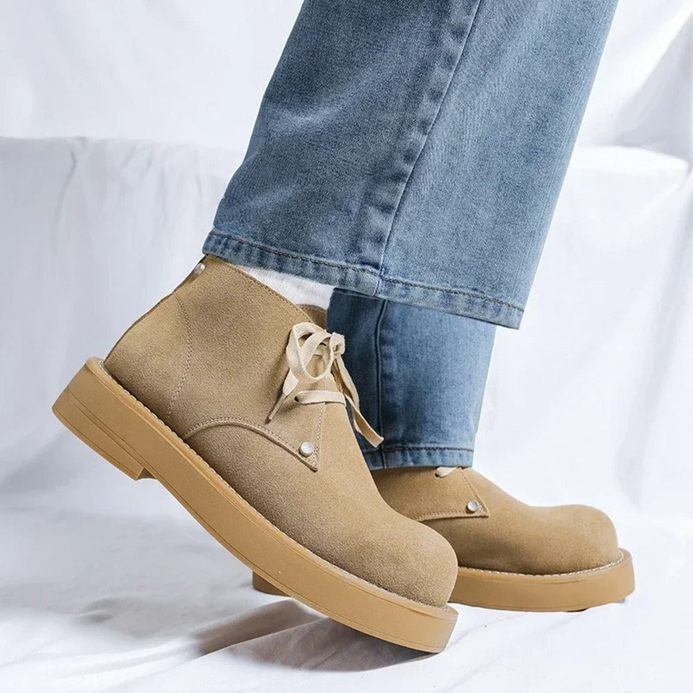 Bottines en nubuck pour homme