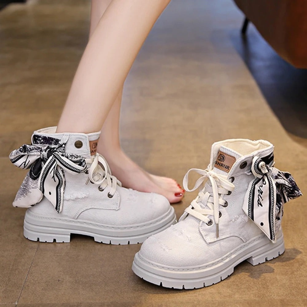 Bottines style urbain en jean