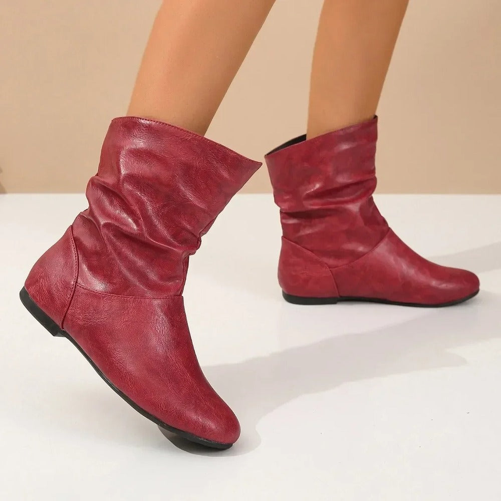 Bottines plissées