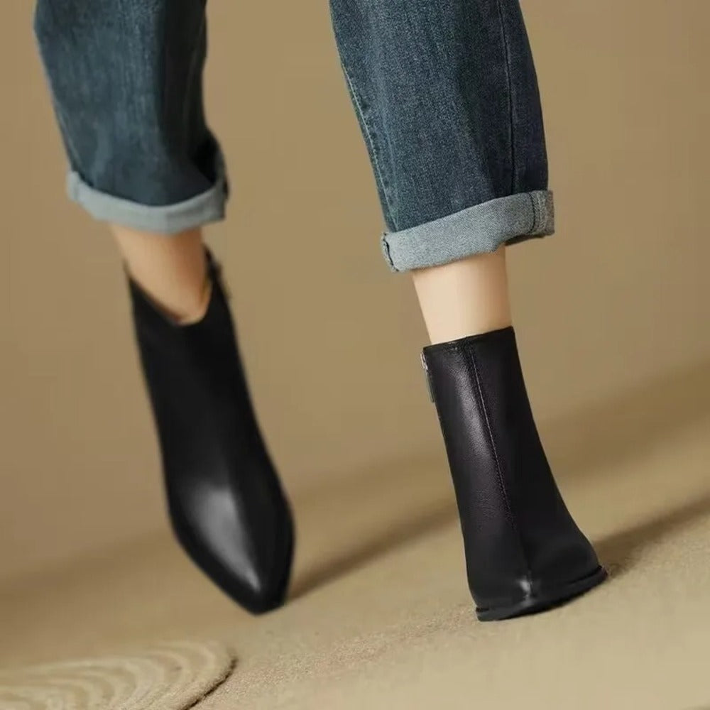 Bottines taupe pour femme