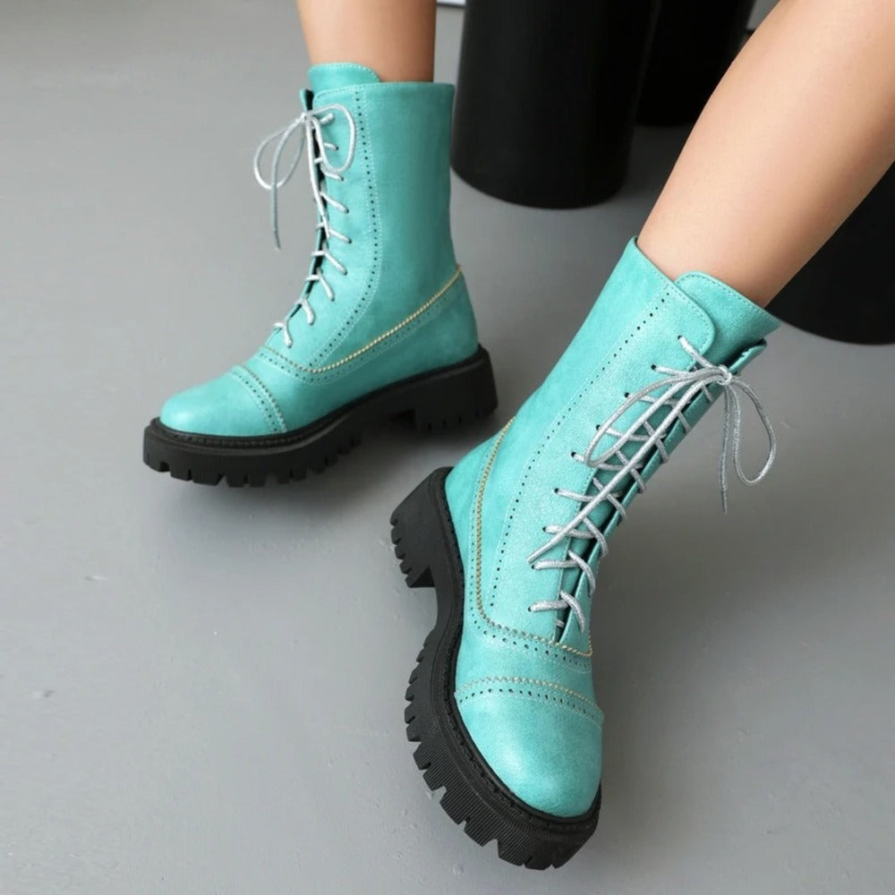 Bottines rouge bordeaux