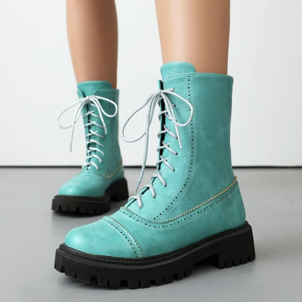 Bottines rouge bordeaux