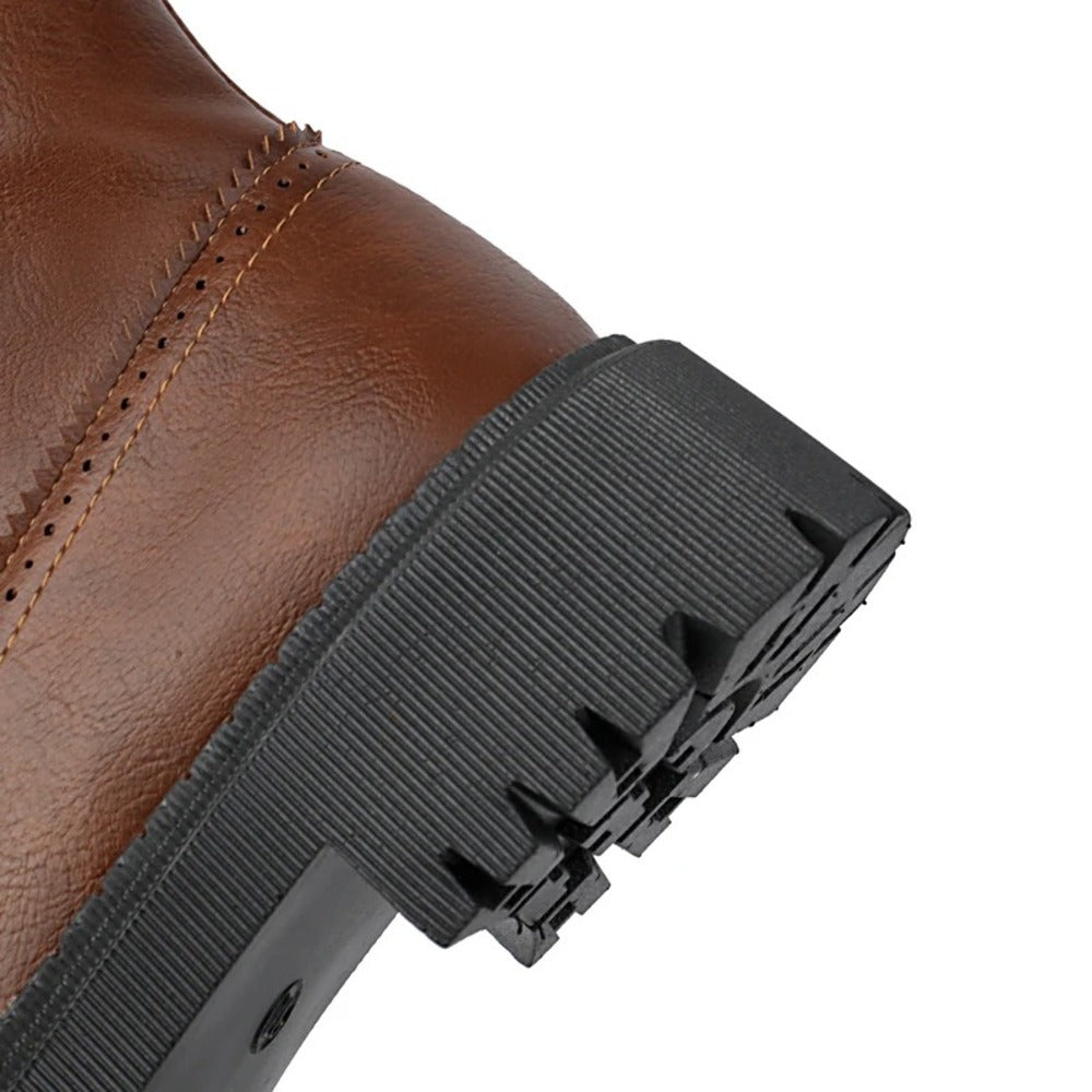 Bottines rouge bordeaux