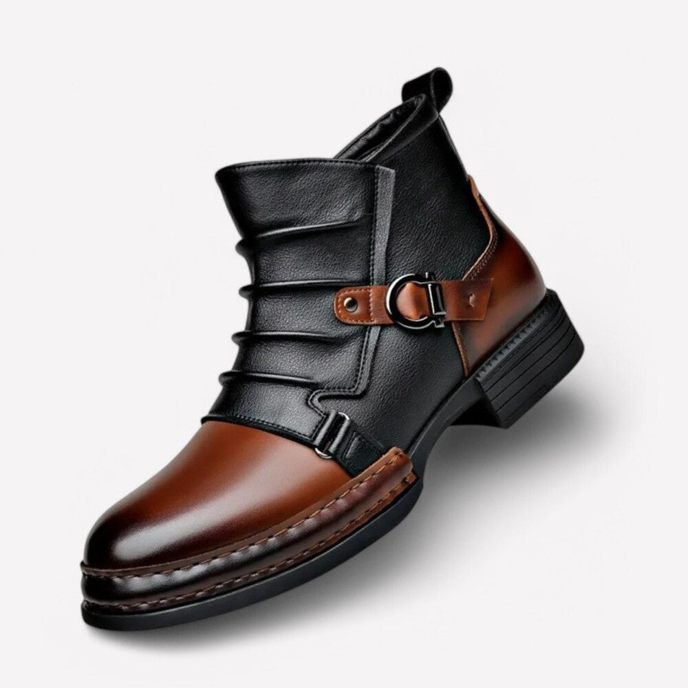 Men's burgundy ankle boots