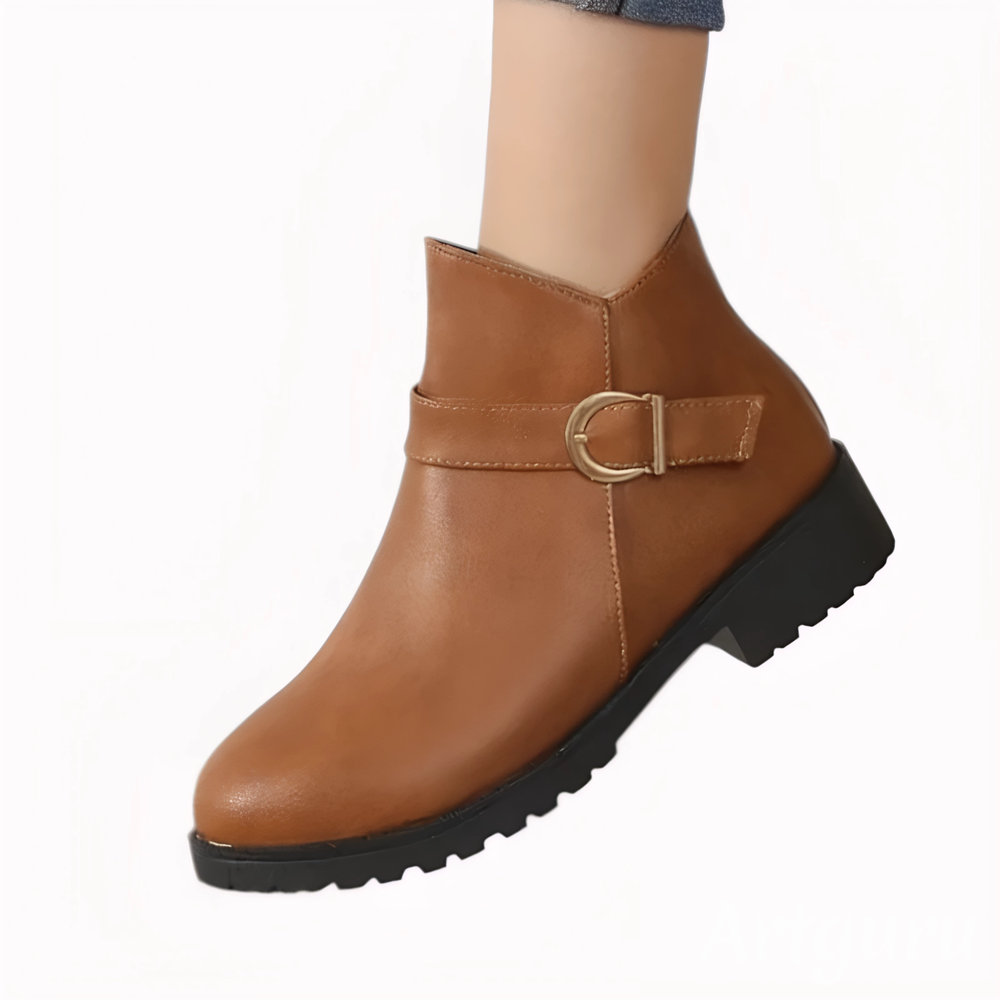 Chocolate ankle boots