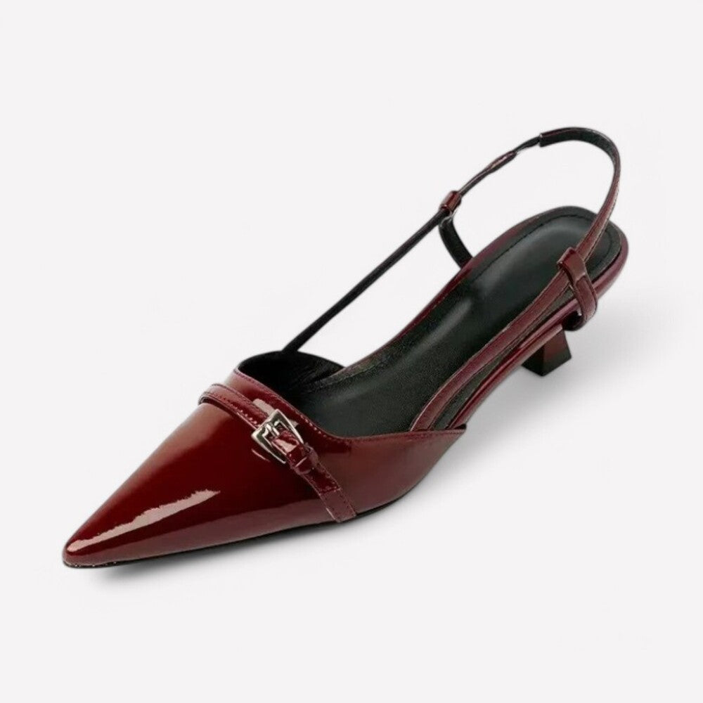 Leather stiletto heel ankle boots