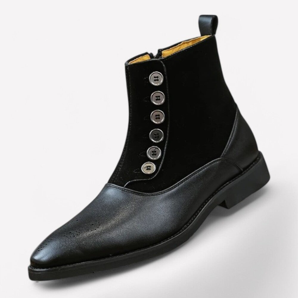 Bottines en cuir verni