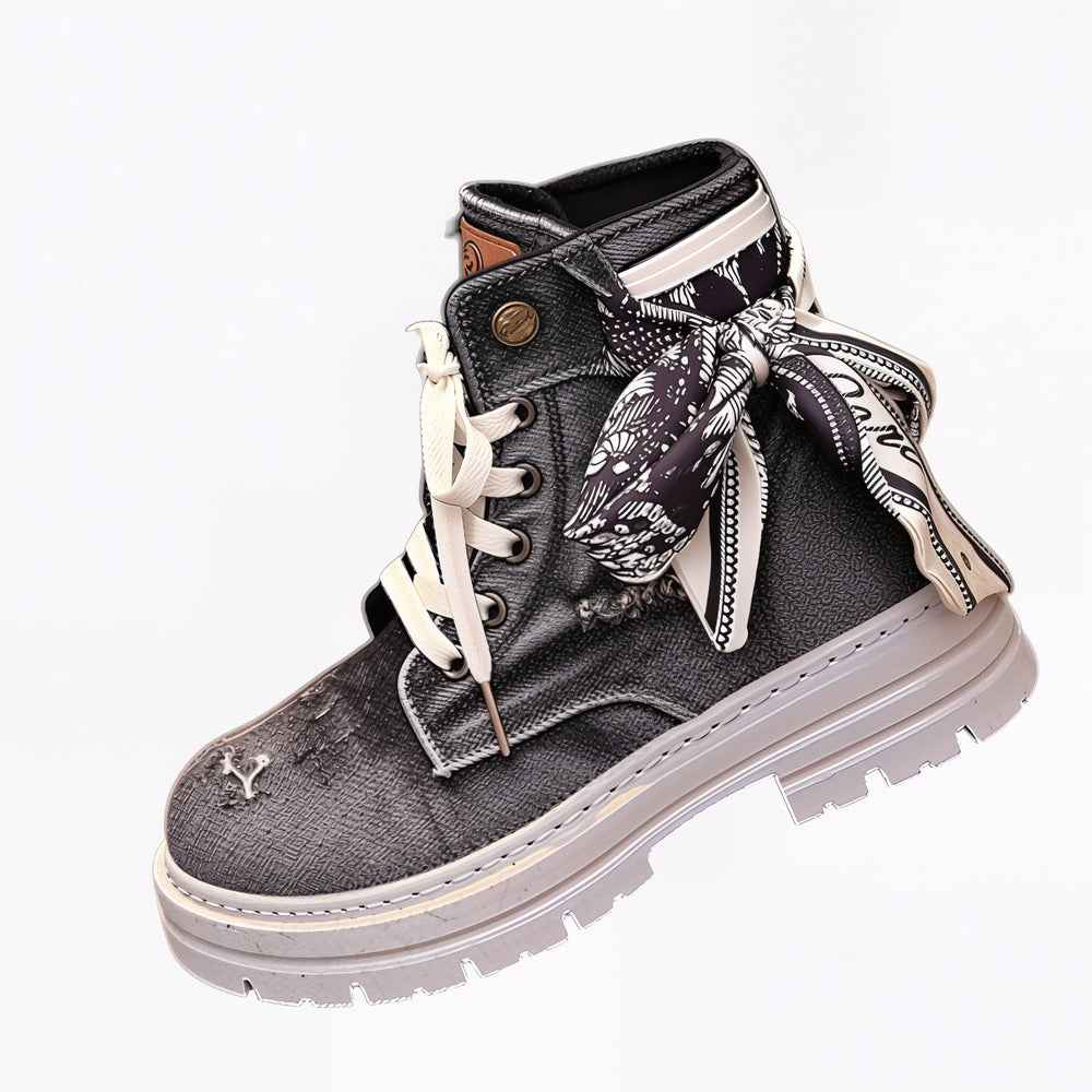 Bottines style urbain en jean