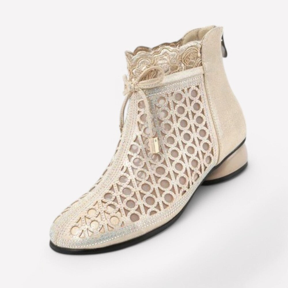 Women's rhinestone ankle boots