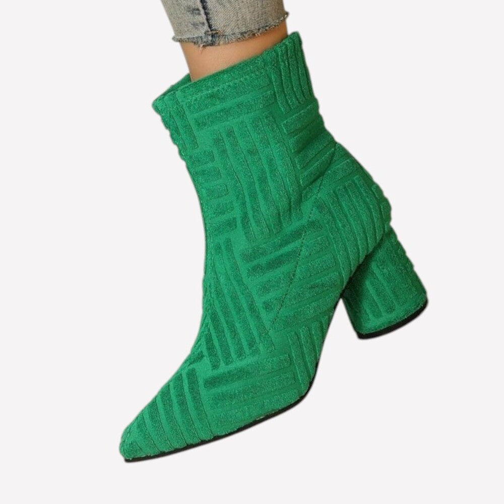 Bottines vert émeraude