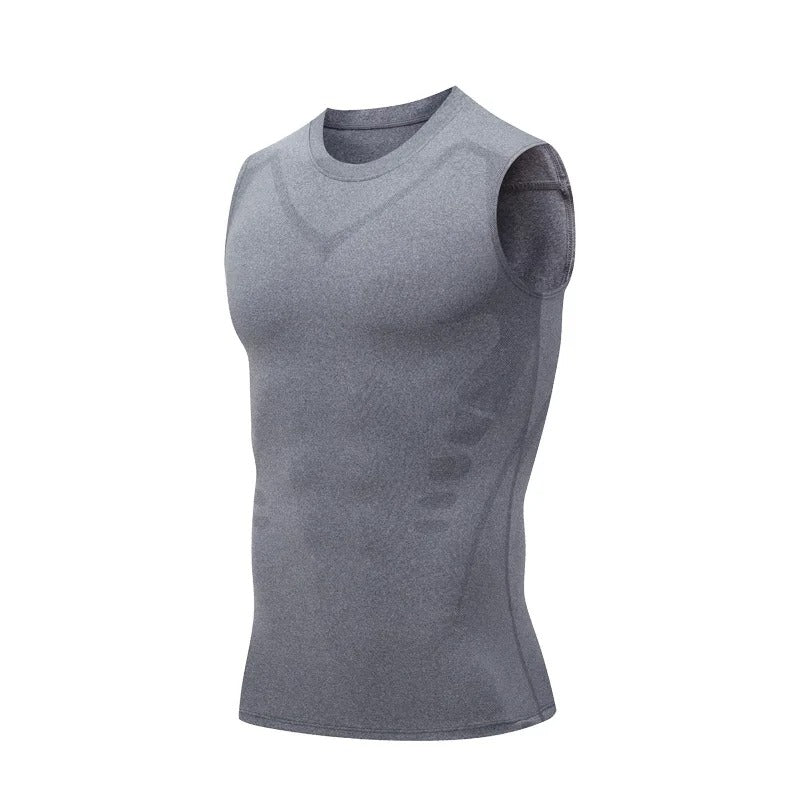 Men's plus size compression tank top