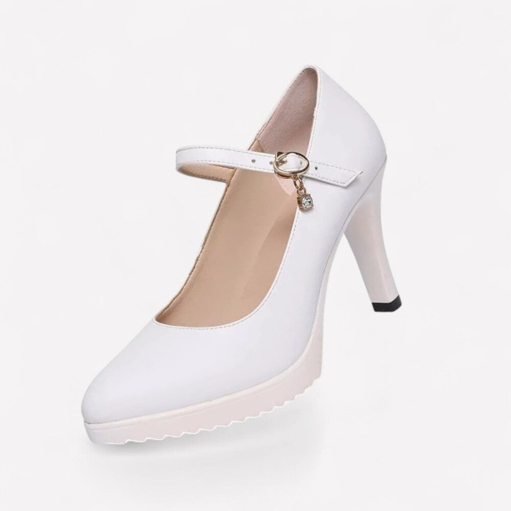 White women's pumps
