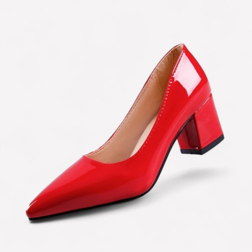 Red women's pumps