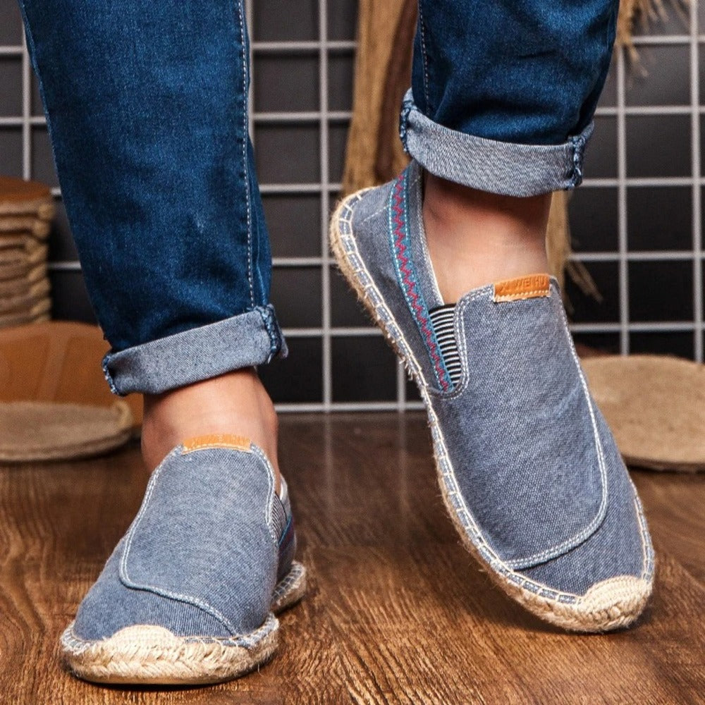 Espadrille bleu marine homme