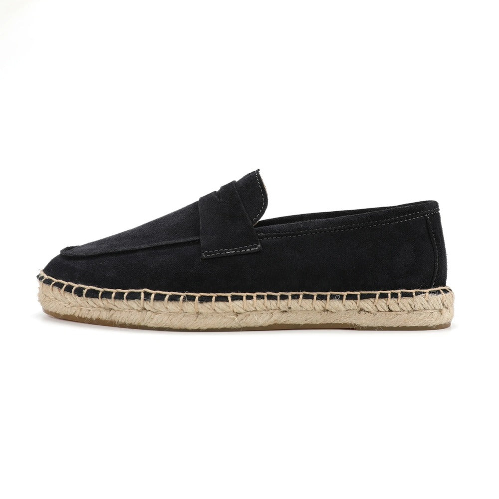 Men's leather espadrilles