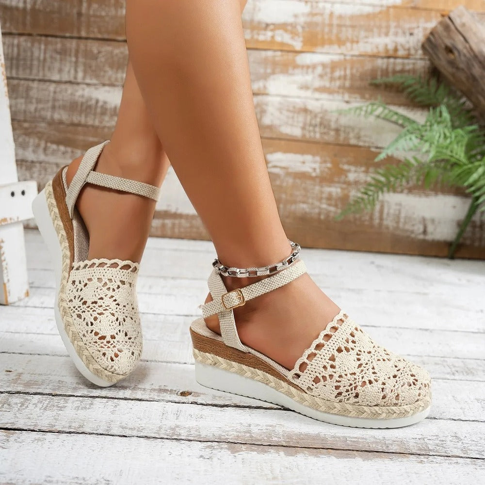 Women's lace espadrilles