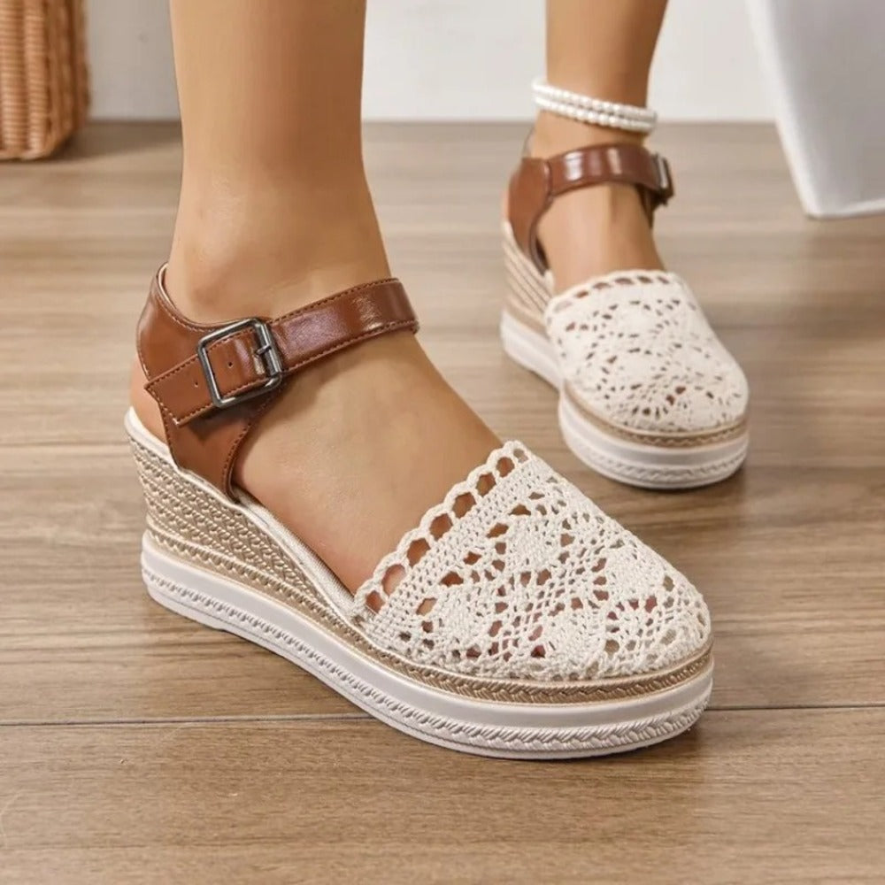 Espadrille haute femme