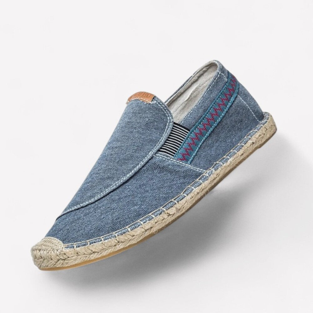 Men's navy blue espadrilles