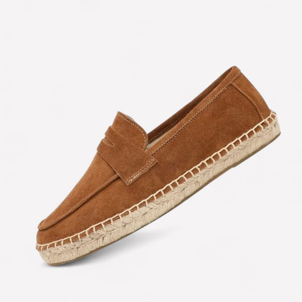 Men's leather espadrilles